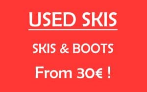 sale of used skis from 30€